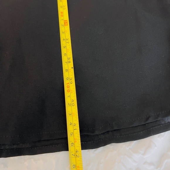 Black Pleated Long Sleeve Shirt Dress - Picture 8 of 11